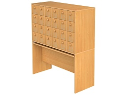 Шкаф картотечный на 24 ящика библиотечный (Бук Бавария)