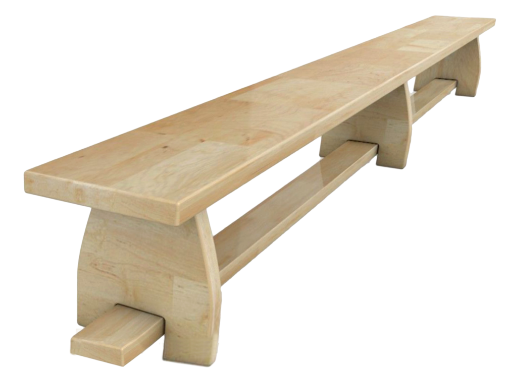 Скамейка гимнастическая "Стандарт" 4000х240х300мм СТП-62