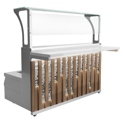 Мармит первых блюд 3-конфорочный Luxstahl МПЧ (С)-1500 Premium Rain (Дождь)