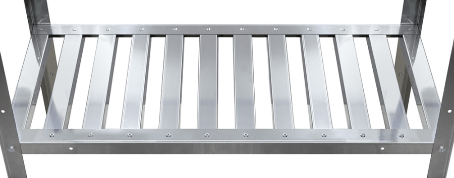 Стеллаж кухонный с решетчатыми полками Luxstahl СРРП-1800*700*400
