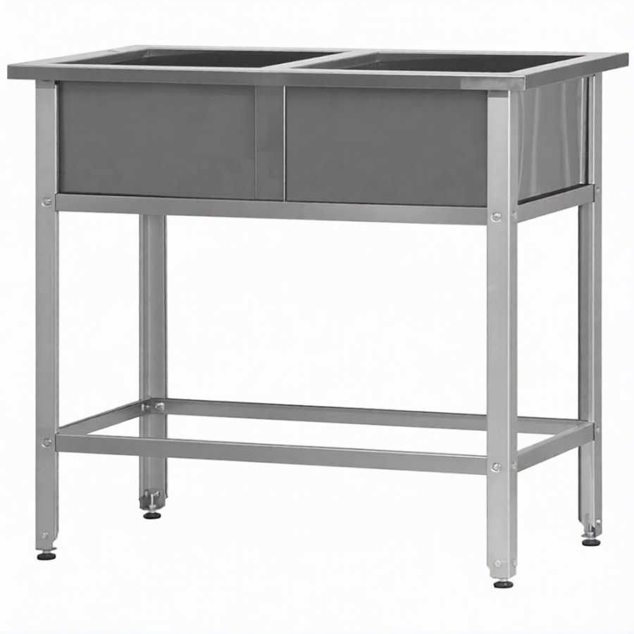 Ванна моечная ВМСр - 500/2  2 отв. д/смесит.