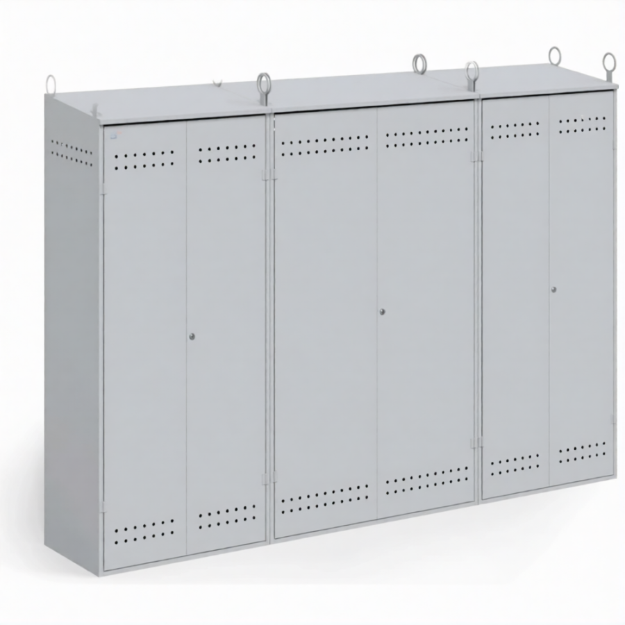 Шкаф модульный для 20-ти газовых баллонов ШГБК-МД-030, усиленный