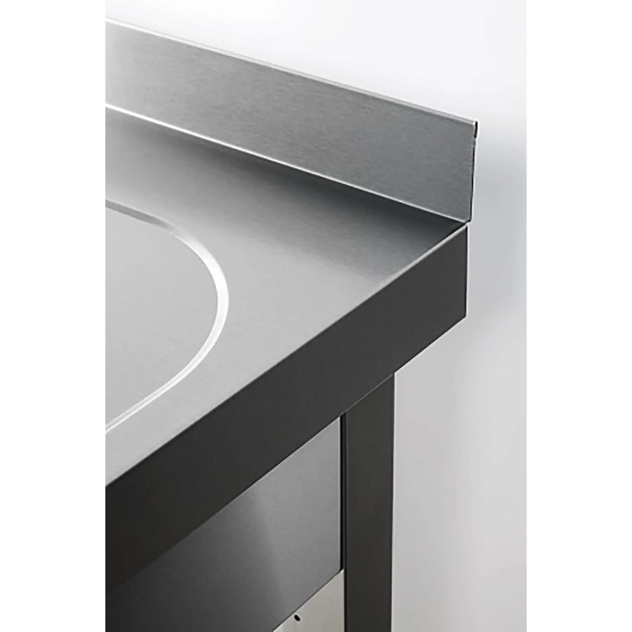 Ванна моечная двухсекционная цельнотянутая с бортом ВМЦ-2/15/7-БЛ