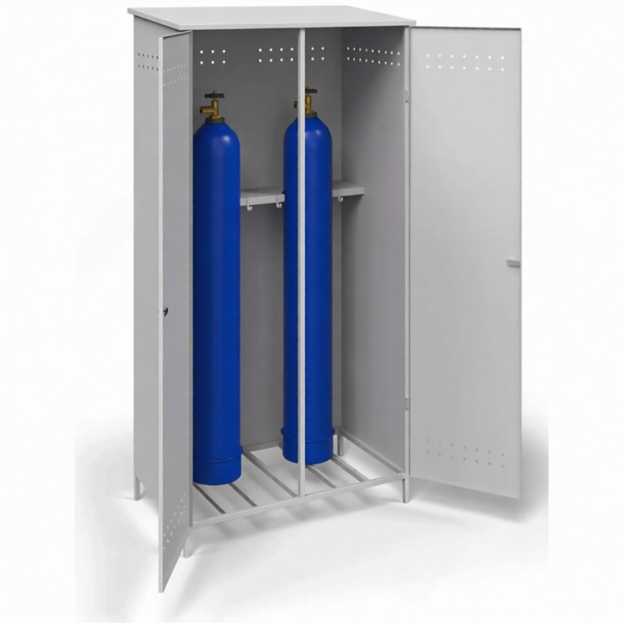 Шкаф металлический для газовых баллонов ШГБК-02 усиленный
