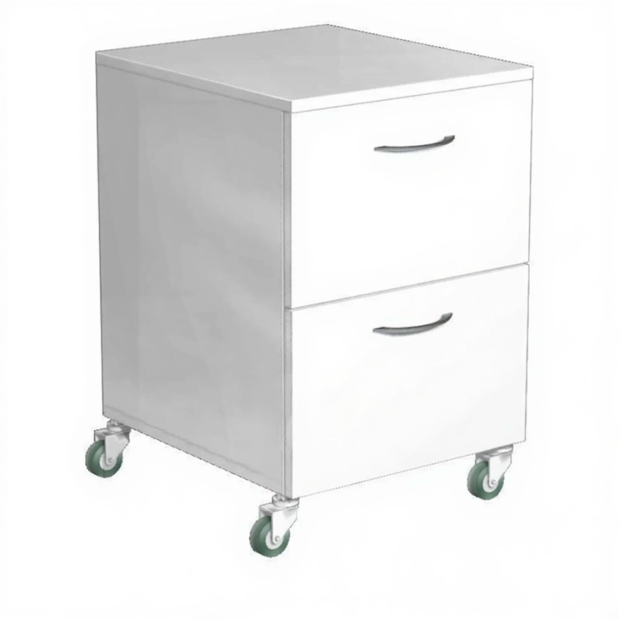 Тумба подкатная металлическая ТМ-2.1 (белый)