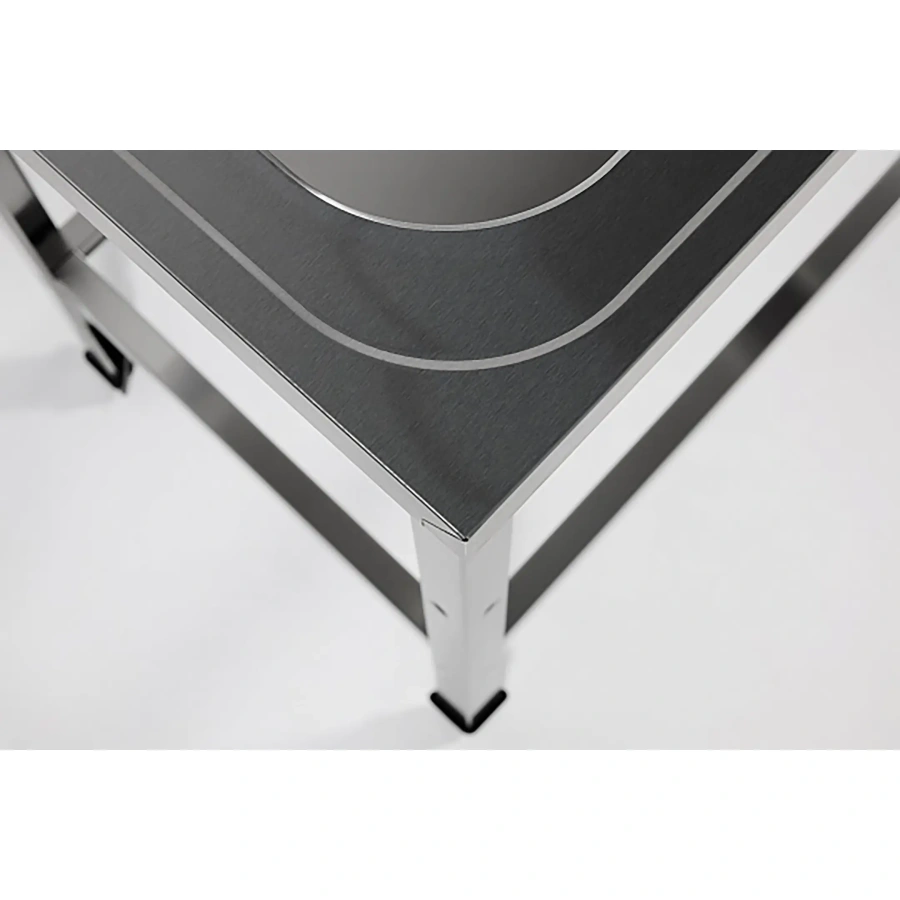 Ванна моечная двухсекционная цельнотянутая с бортом ВМЦ-2/12/6-БО-ЭН