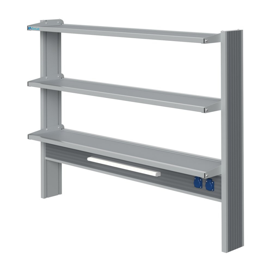 Технологический пристенный высокий стелаж Mod. 1500 ТСПв